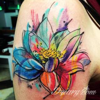 Watercolor tatoo