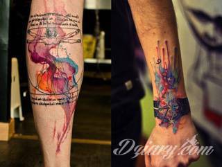 Watercolor tatoo - tatuaże jak malowane!