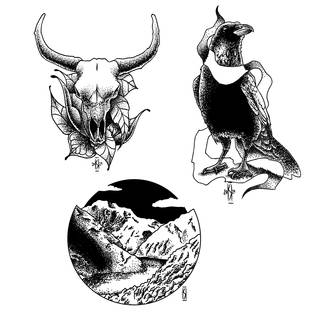 Galeria artysty: Kamil Kowalski (Style With Easy), Uczę się tatuować. Preferowane style:...