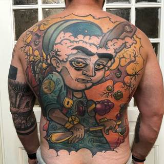 Galeria artysty: Miskacz, Miskacz jest właścicielem i tatuatorem...
