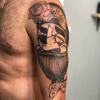 Galeria artysty: Miskacz, Miskacz jest właścicielem i tatuatorem...