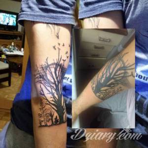 Tatuaże Zaschnięte osocze przy tatuażu Ktoś kto tatuował w studio...