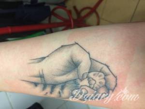 Nosiłem folie dermalize 24h potem...