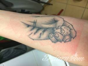 Nosiłem folie dermalize 24h potem...