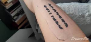 Tatuaże Minął tydzień a skóra jest... Od razu po niestety nie,...