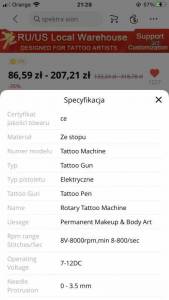 Tatuaże Witam problem z konturem i... Opis tej maszynki