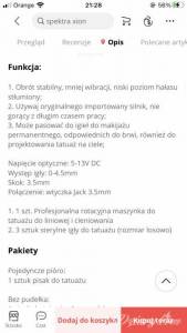 Tatuaże Witam problem z konturem i... Opis tej maszynki