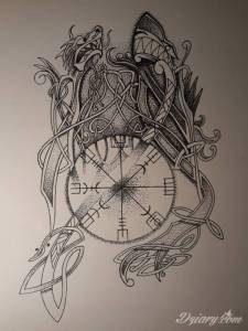 Tatuaże Debiut  Mały napis i logo składu...