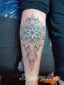 Moja mandala prosto po zrobieniu!...