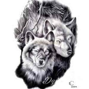 Tatuaże PROŚBA O POMOC W DOKOŃCZENIU... Od strony księżyca wilk z...
