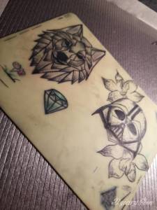 Tatuaże Pracę początkującego. Pierwsza próba tatuowania