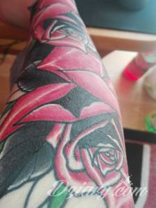 Smaruję easy tattookurcze ciężko samemu...