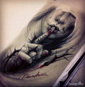 Tatuaże Milczenie jest złotem  Takie projekciki znalazłam w necie