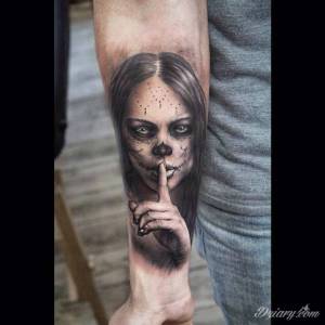 Tatuaże Milczenie jest złotem  Takie projekciki znalazłam w necie