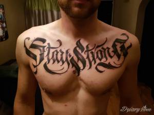 Tatuaż po zdjęciu folii i...