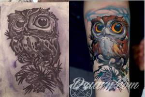 Tatuaże pierwszy wykonany tatuaz Wygladala tak ja ja zrobilem...