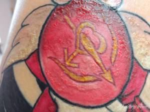 Zdjęcia nogi z dzisiaj, po...