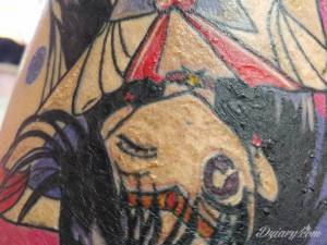 Zdjęcia nogi z dzisiaj, po...