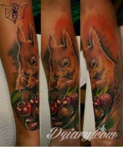 Tatuaże Pochwal się swoim tatuażem i... Wieewiór