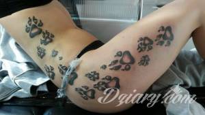 Tatuaże slavicgirl's tattoos Zdjęcie świeżo po zrobieniu. Łapki...
