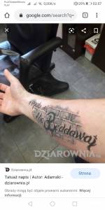 Chciałbym aby tatuaż miał w... Szukam pomysłu na tatuaż na przedramieniu z napisem never give up
