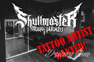 Studio Skullmaster tattoo Wroclaw poszukuje tatuatora na stale oraż na guest spoty 