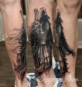 Cześć. Wycenicie mi taki tatuaż?... Wycena tatuażu - czarna postać