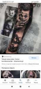 Tatuaż joker na przedramieniu