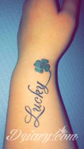 Mój tatuaż. Lucky🍀