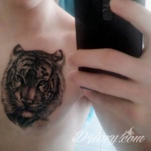 Moja pierwsza dziara! :D Co... Tygrys!