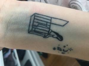 Rozlany tatuaż/Plama/Siniak