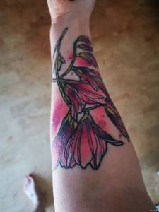 'krostki' na świeżym tatuazu