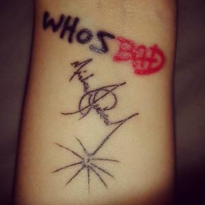 Tatuaż z autografem