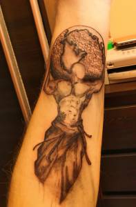 Podsyłam jeszcze raz  tatto robiony... Na sobie i na sztucznej