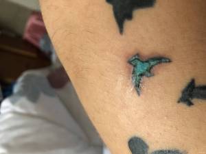 Tydzień temu zrobiłem tatuaz jeden... Pomocy