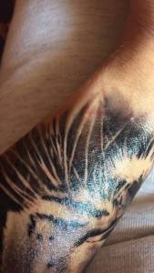 Witam, 3 dni temu wykonałem... CZERWONE KROSTKI NA NOWYM TATUAZU