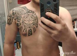 Kontynuacja dziarki Maori