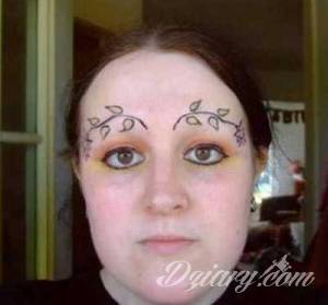 Gdy tatuaż na brwi...