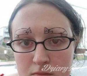 Gdy tatuaż na brwi...
