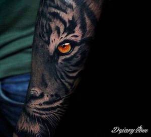 Tatuaż Przedramię Tygrys