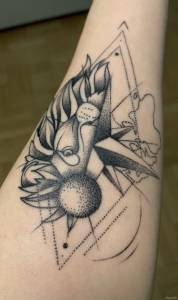 Tatuaż po 5 dniach od wykonania