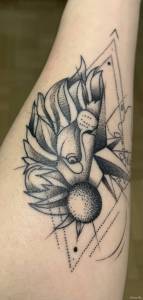 Tatuaż po 5 dniach od wykonania