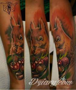 Wiewiór to mój ulubiony tatoooo Mój Wiewiór :)