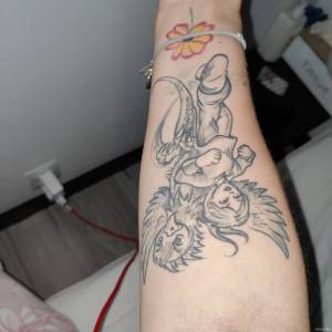 Tatuaż na cześć córki 