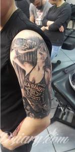 Witam, i ja chętnie pochwalę... Tatuaż Jack Daniels - Proszę o opinie