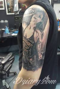 Witam, i ja chętnie pochwalę... Tatuaż Jack Daniels - Proszę o opinie