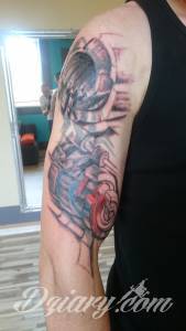 kolory tattoo i akceptacja skóry przez nią. Folia na ochronę tatuażu?