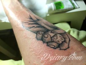 Uczulenie na nowym tatuażu