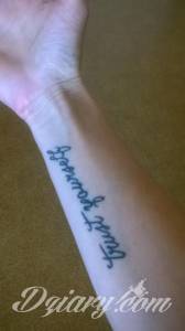 Witam, Mam pytanie do Was... drugi napis na przedramieniu