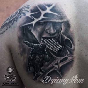 Witam powie mi ktos tak... Wycena tatuażu - żołnierze na piersi